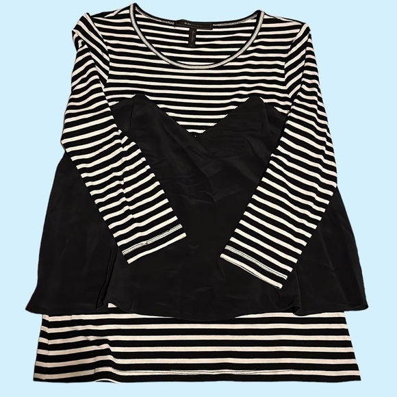 Bcbg top, black and white stripe, sz S - Picture 1 of 7